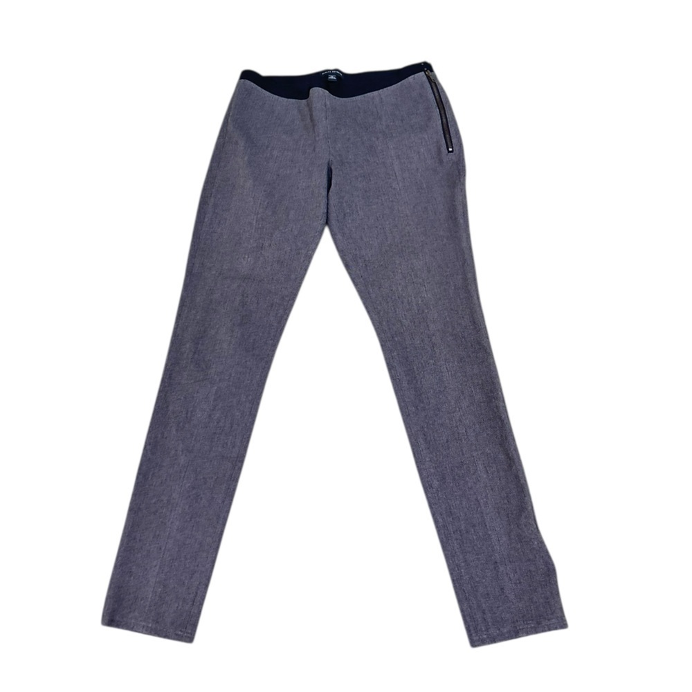 Banana Republic Charcoal gray Ponte knit ankle Trousers side zipper size large